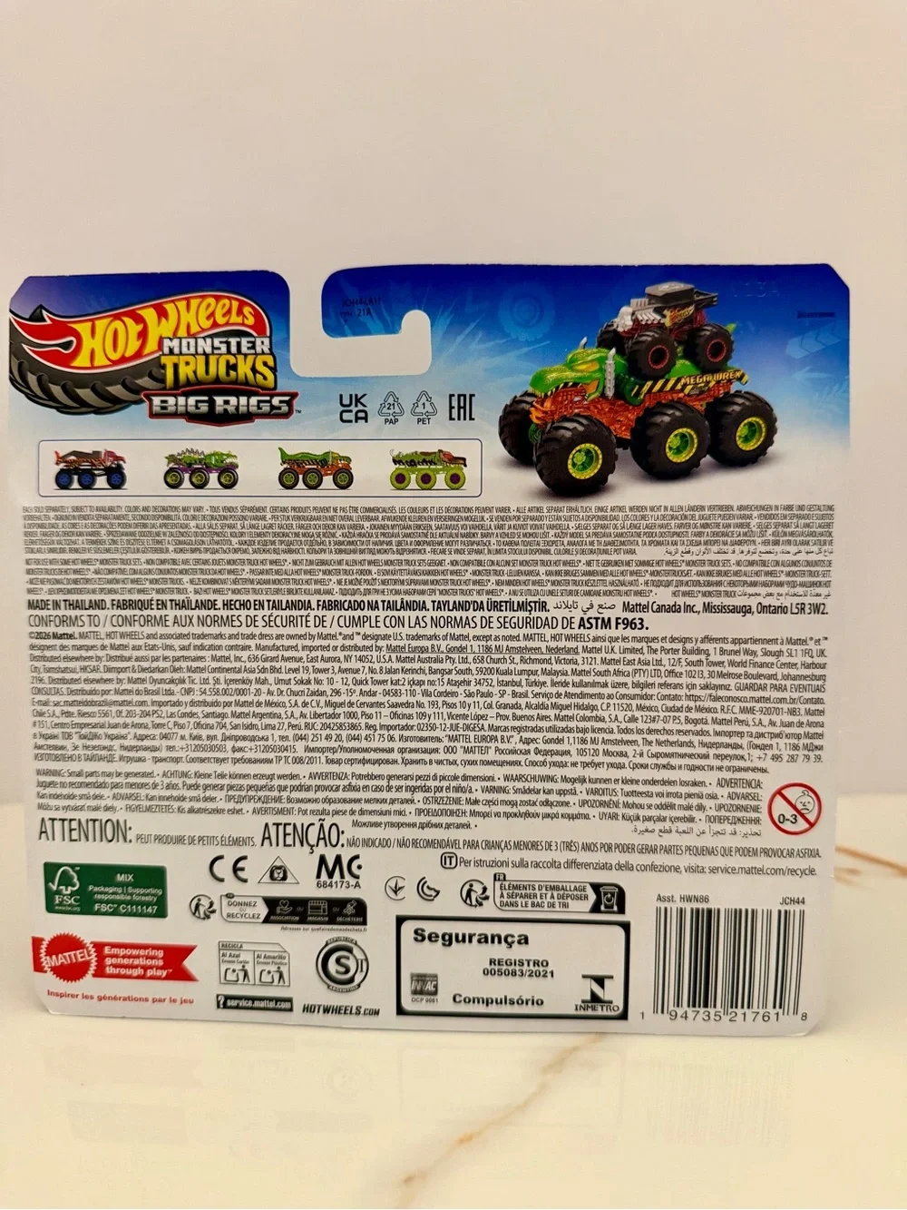 2026 Hot Wheels Monster Trucks Big Rigs MEGA-WREX Mattel